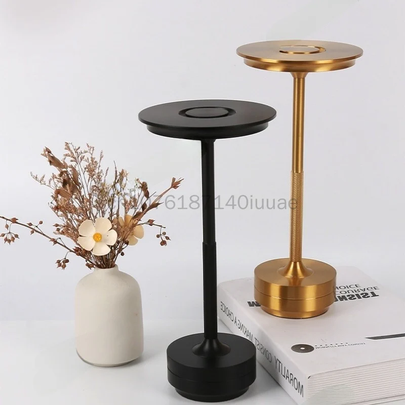 Europeu moderno USB Touch Desk Lamp, decoração do quarto, proteção de cabeceira, simples e atmosférica, estilo industrial