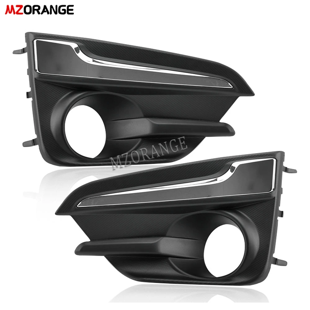 2pcs Fog Light Cover Frame for Subaru Leopard 2017 2018 2019 Headlight Front Bumper Lamp Hood Trims Car Accessories