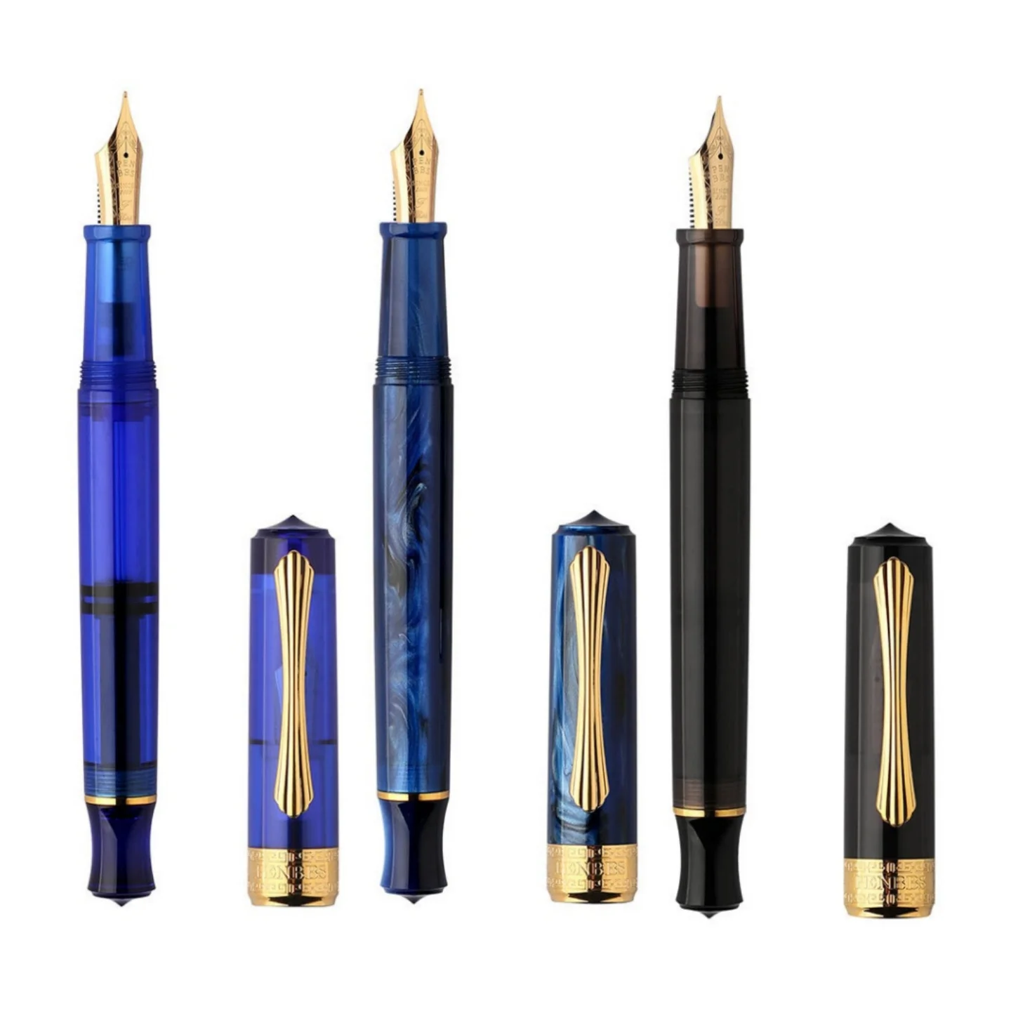 

PENBBS 470 Fountain Pens Pull Type Vacuum Ink Suction Writing Pen Creative Color Acrylic Material Adult Student Practice Pen 35#