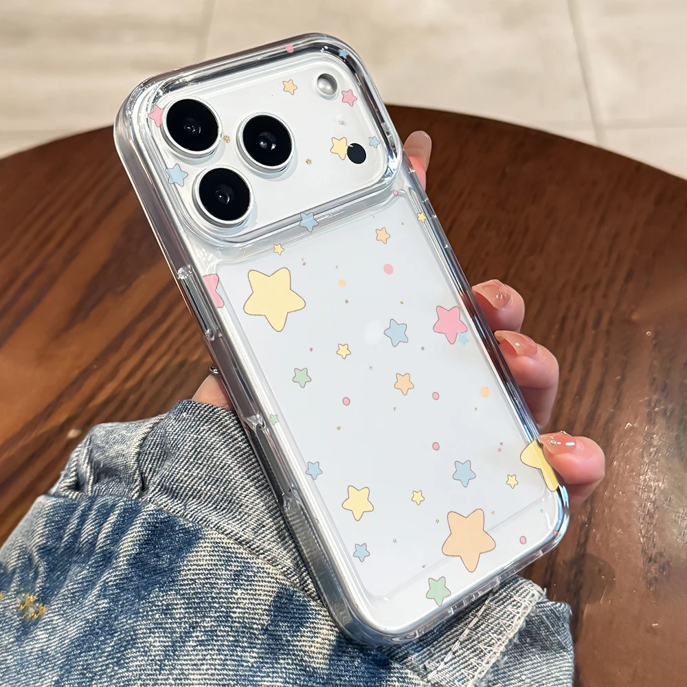 Floating Magic Stars Clear Phone Case For Xiaomi Redmi Note 14 Pro 13 12 Note 11 10 Pro + 13C 5G 4G Soft Shockproof TPU Cover view 5