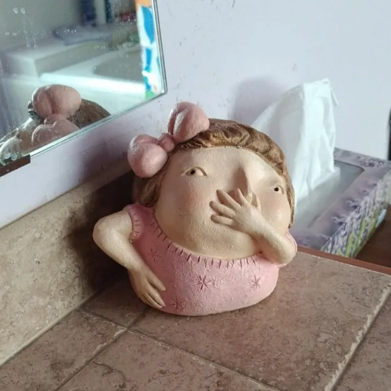 Boys/girls' Whimsical Statues, Resin Statue Decorations, Bedroom, Living Room, and Entrance Home Decoration Statues