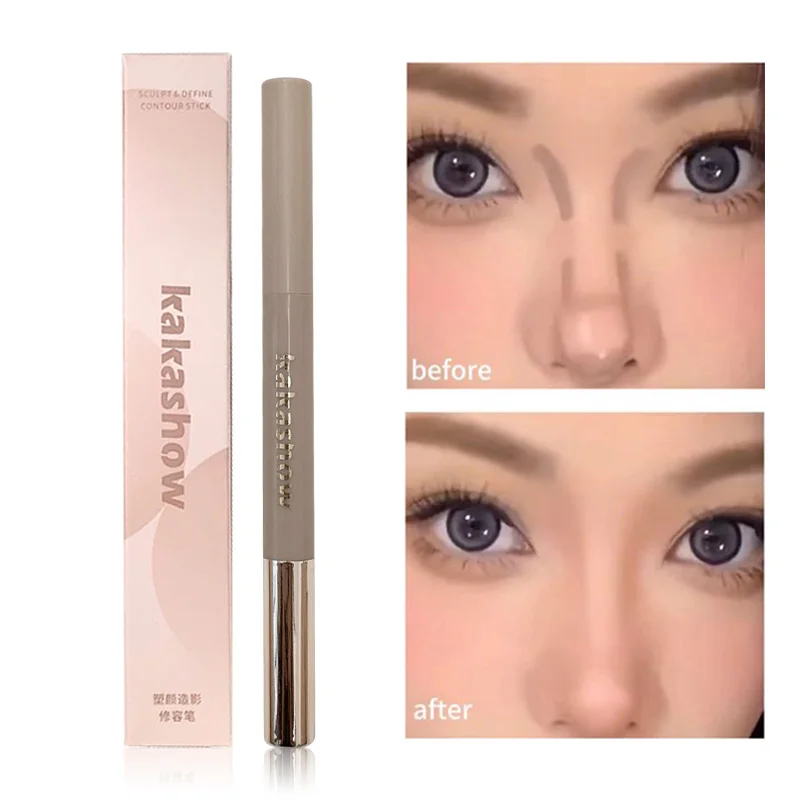 kakashow Contouring Pen, a cream-textured nose shadow pen, naturally three-dimensional and brightening contouring stick image 2