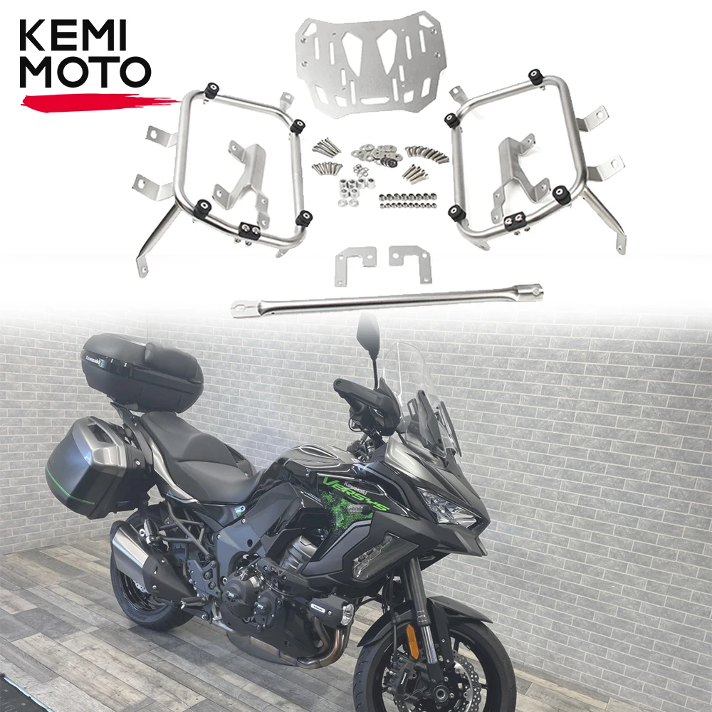 

Багажная стойка для Kawasaki VERSYS1000 2021-2022, багажная стойка, боковой багажник, кронштейн, Suitecase, держатель Pannier для мотоцикла