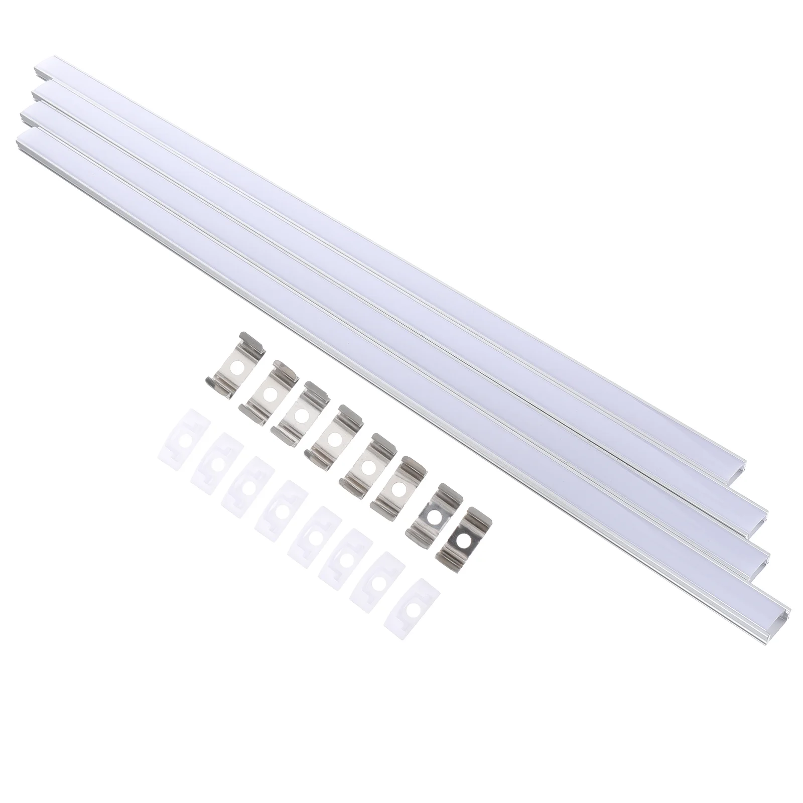 LED Strip Light Diffuser U-shaped Aluminum Groove Bulbs Housing for Lights Channel System