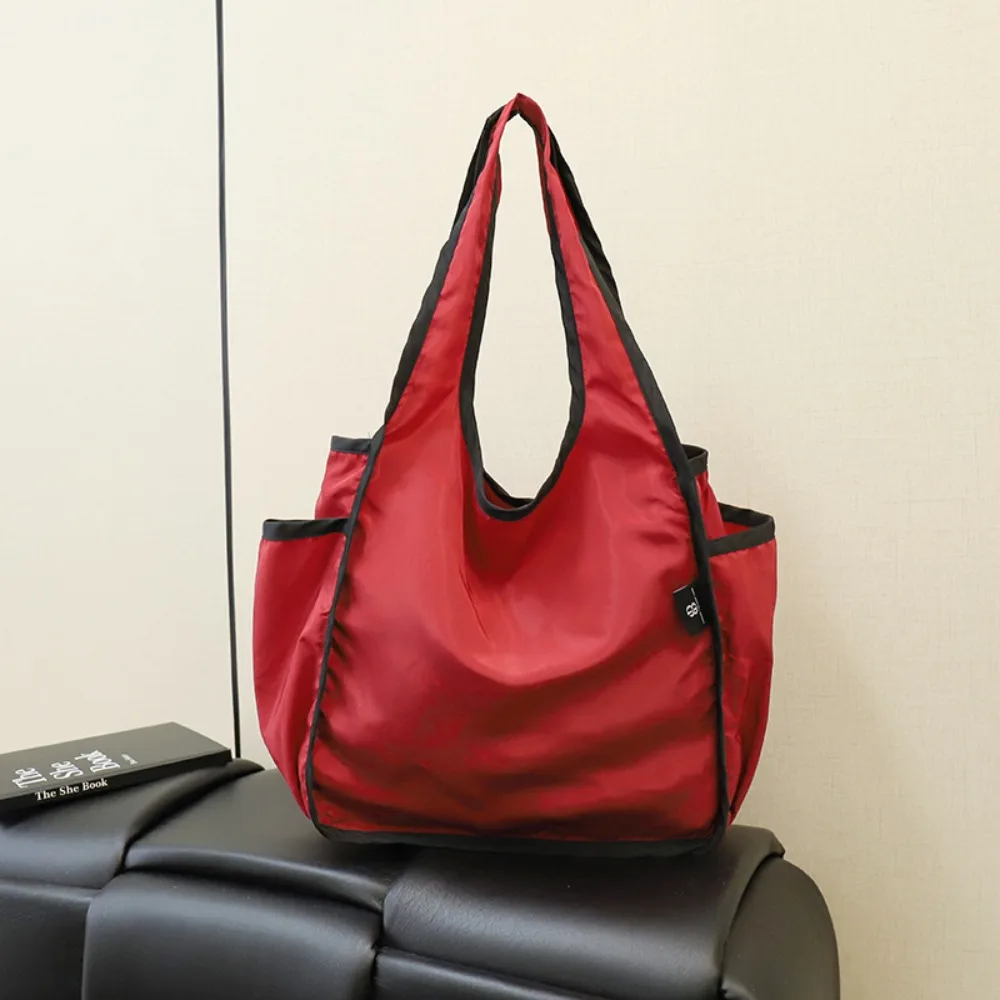 

Складная нейлоновая сумка для покупок, водонепроницаемая, экологичная, портативная, для улицы