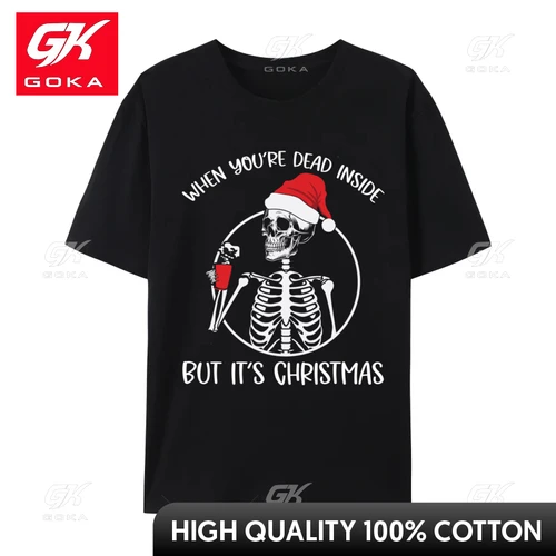 남성용 커피 스켈레톤 티셔츠, 코튼 티셔츠, 오버사이즈 티 탑 