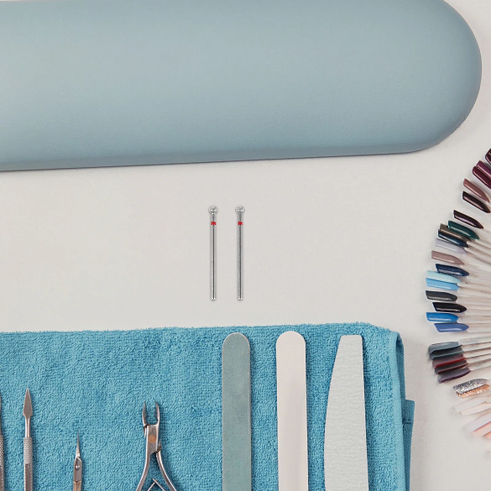 6 stuks nagelpolijstkop balvormige diamanten nagelboren set professionele manicure booraccessoires fijne korrel gellak