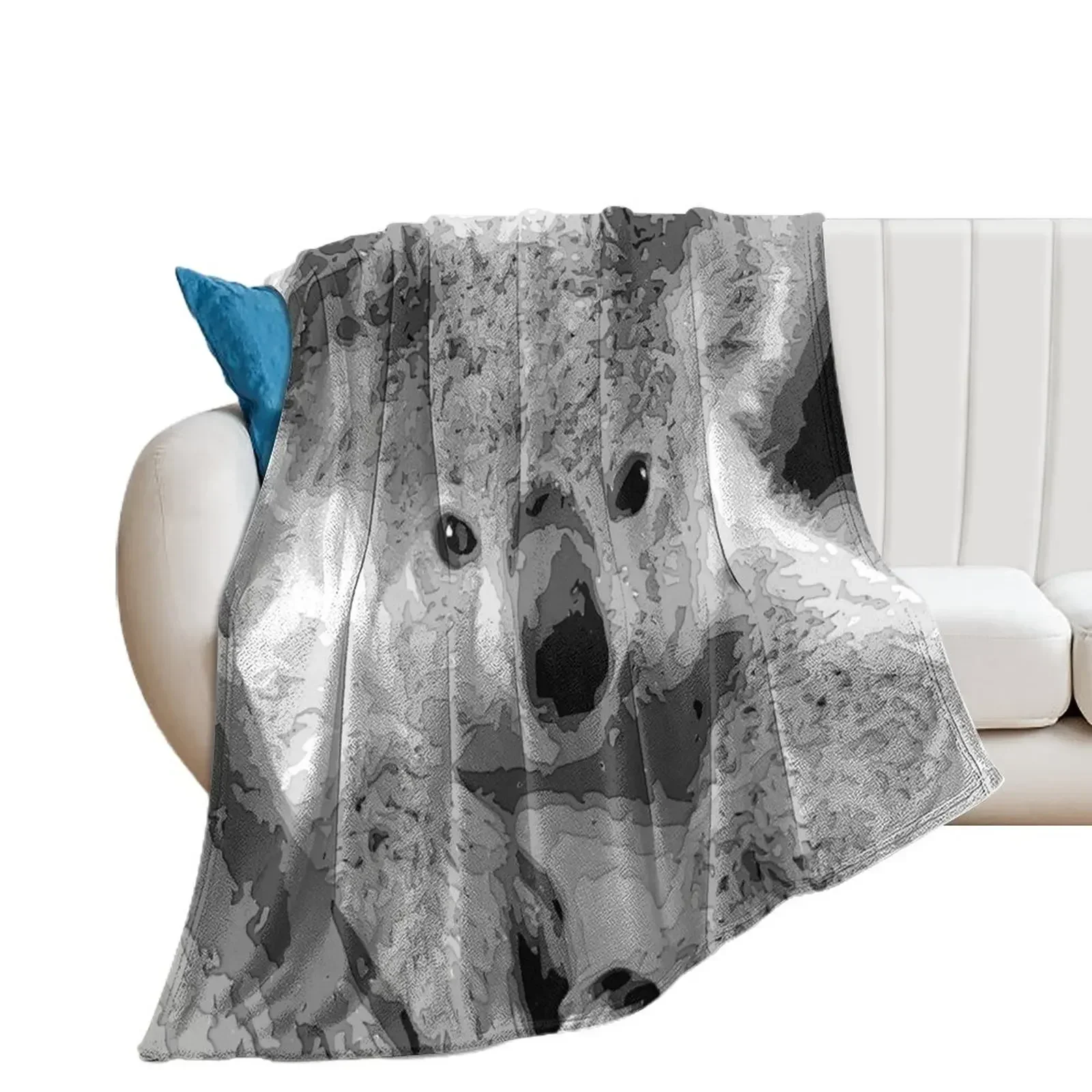 Koala, Koala Bear Paper art Throw Blanket Cute Plaid Sofa Quilt funny gift Loose Blankets