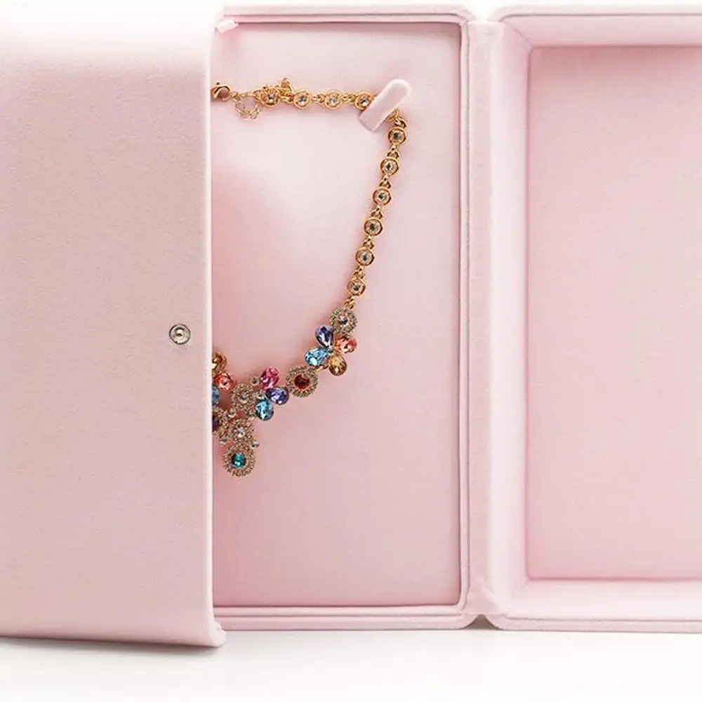 

Elegant Velvet Jewelry Box for Large Necklaces - Display & Storage with Gift Packaging