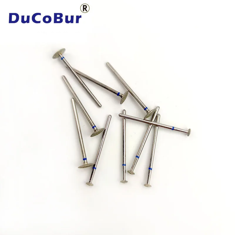 

DuCoBur 5pcs/Box Dental Diamond Drill Bit Bur HP Electroplated Wheel Shape for Grind Zirconia Sharp Dentistry Tools for Lab