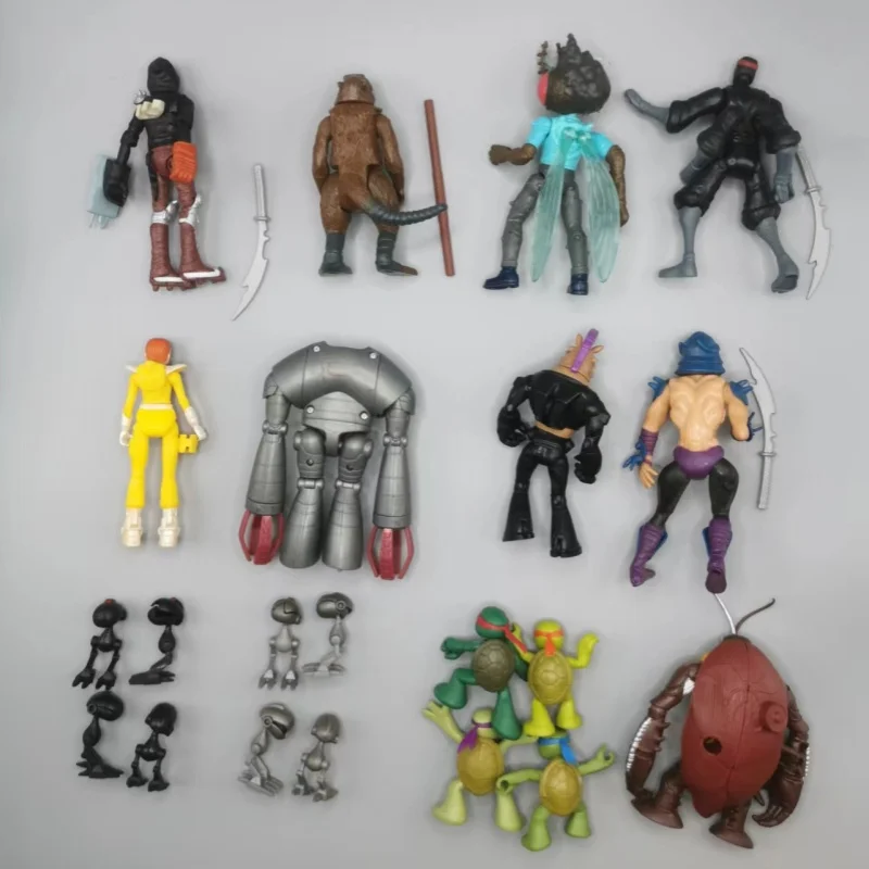 Original Teenage Turtles Characters Action Figure Robot Dogs Fly Cockroach Figure Model Toy Desktop Ornament Gifts