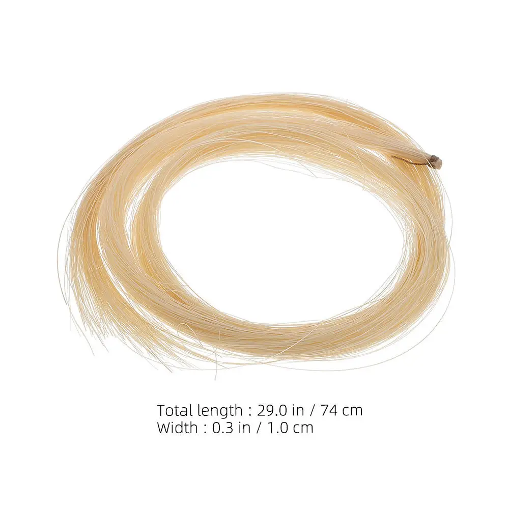 4Pcs Natural Horsehair Violin Bow Hair 74Cm Easy Replace Universal Length for Violin Viola Cello String Instruments Tone Clarity - view 4