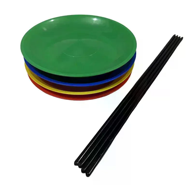 Colorful Juggling Spinning Plates Training Entertainment Circus Skills Accessories Acrobatic Stage Performance Props view 4