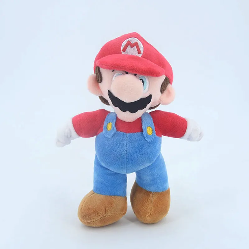 4colors Super Mario Bros Luigi Plush Doll 25cm Anime Peripherals Game Figures Decoration kids Soft Stuffed Toys Birthday Gifts