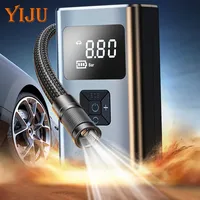 80W Handheld Air Compressor Wireless/Wired Inflatable Pump Portable Air Pump Tire Inflator Digital for Car Bicycle Balls
