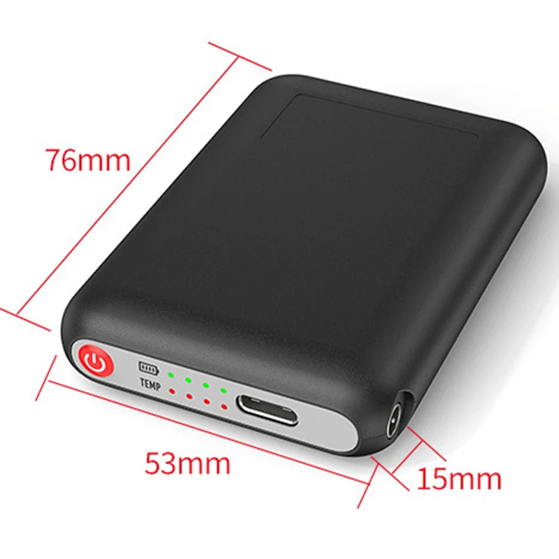 2PCS 5v battery Pack Type C 2A lipo Power Bank 5000mah Heated Portable Power Bank for Clothing with heated Heated Warm Socks