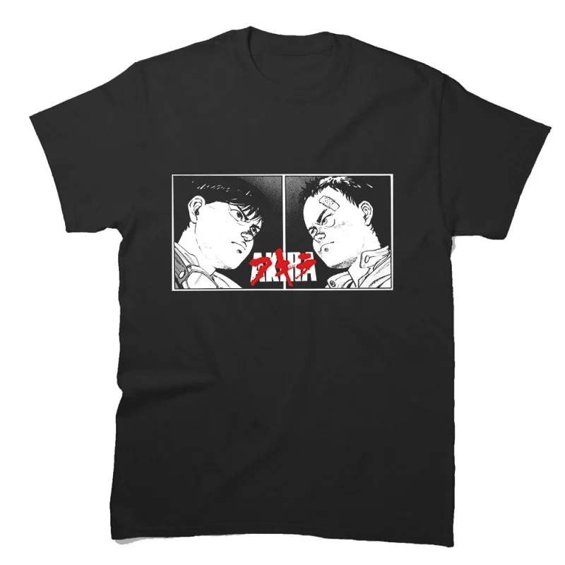 

Akira Kaneda and Tetsuo Anime Gift T Shirt Cyberpunk Manga Neo-Tokyo City explosion Graphic clothes cyber mecha All size tops