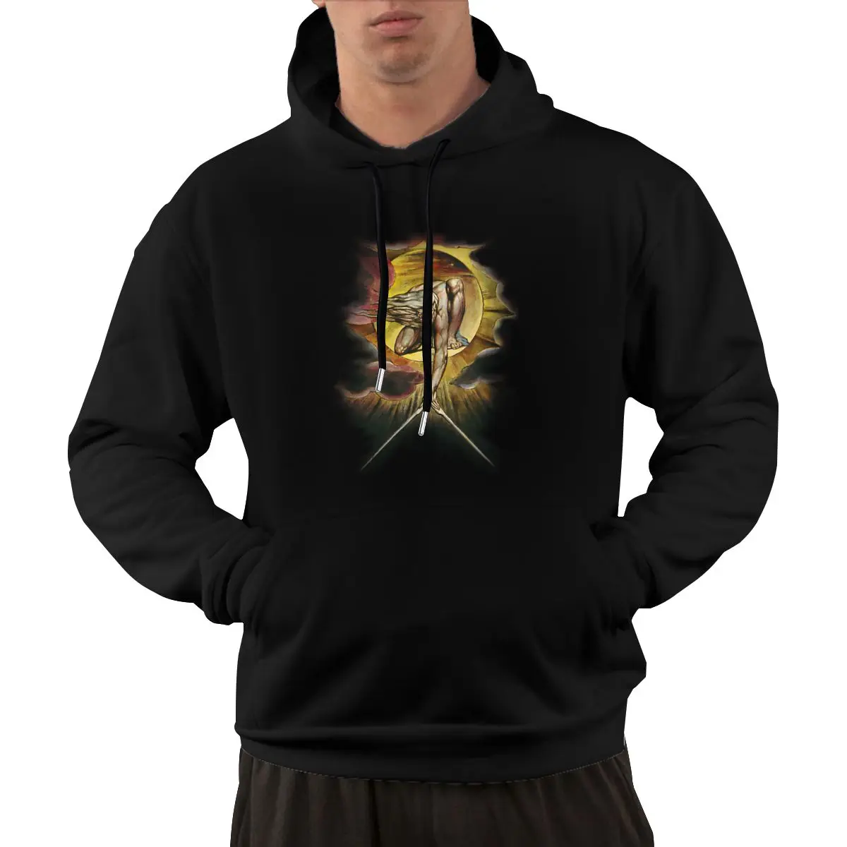 William Blake The Ancient Of Days Casual Hoodies Pullovers Cotton Sweatshirts Men Women Tops