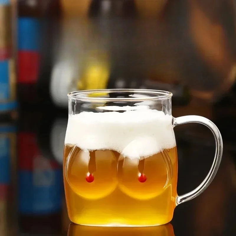Creative Sexy Beer Steins Glass Large Water Cup Juice Cup Large Beer Mug Red Wine Glass Drinking Glasses Shot Glass Milk Cup - Detail 1