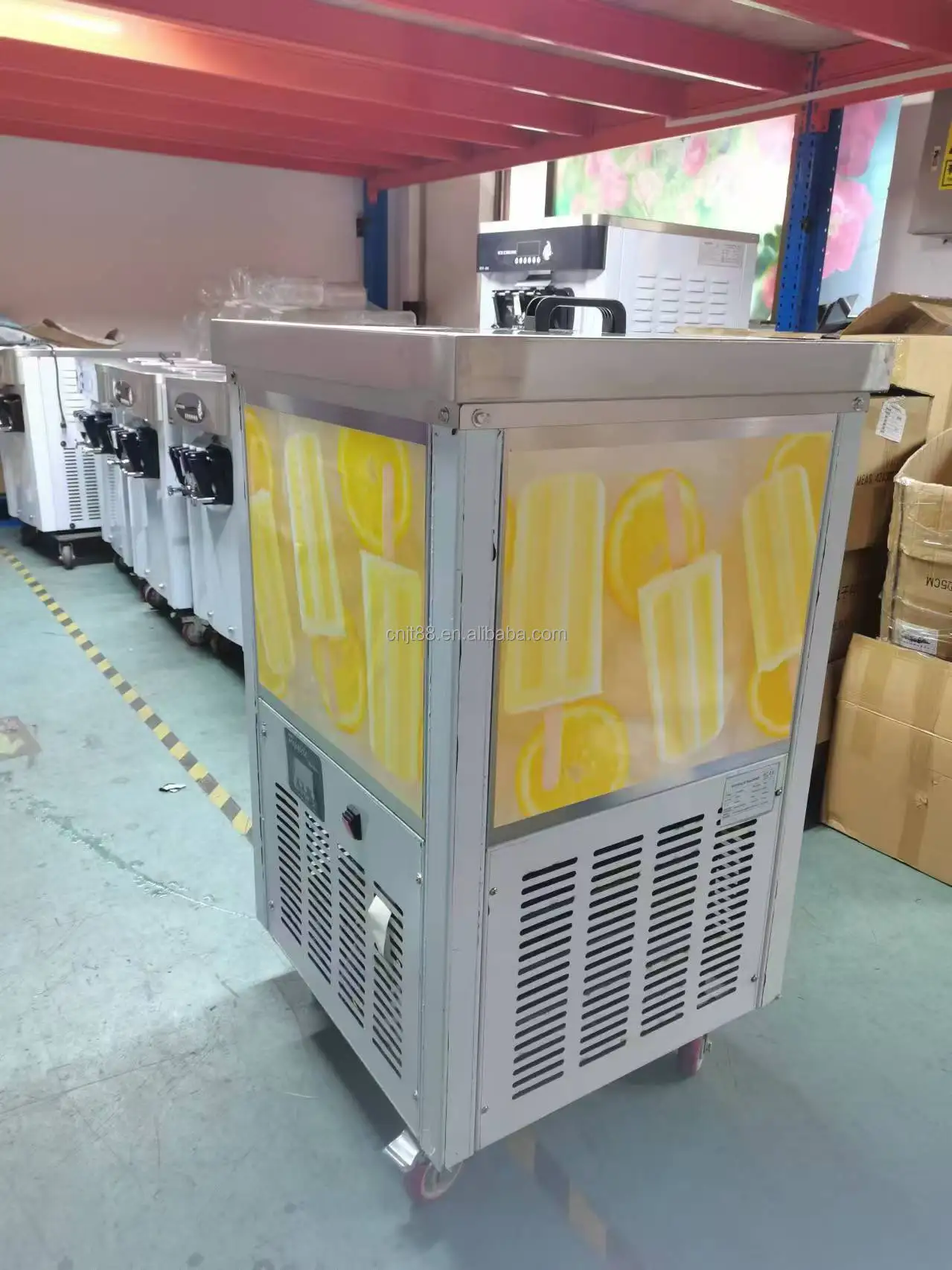High Productivity Freezing Popsicle Machine With 1 Mold Set New Condition Ice Lollipop Craft Machine
