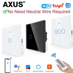 Touch Switch Tuya WiFi Light Wall Smart Switch For EU Smart Home Life Alexa Google Home 433RF WiFi Remote 1/2/3 Gang