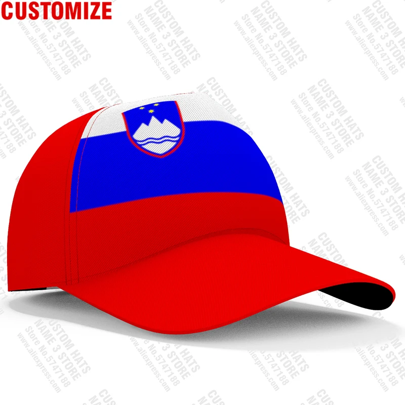 Slovenia Baseball Caps Free Custom Name Team Logo Si Hats Svn Country Travel Slovenija Nation Slovene Flag Photo Headgear