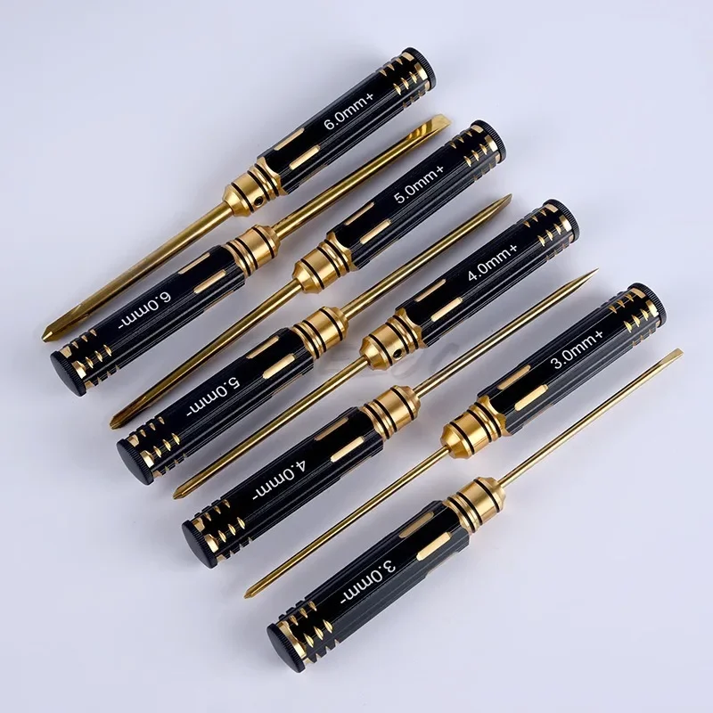 16 buah/set Kit alat Model pegangan heksagonal Titanium obeng heksagonal