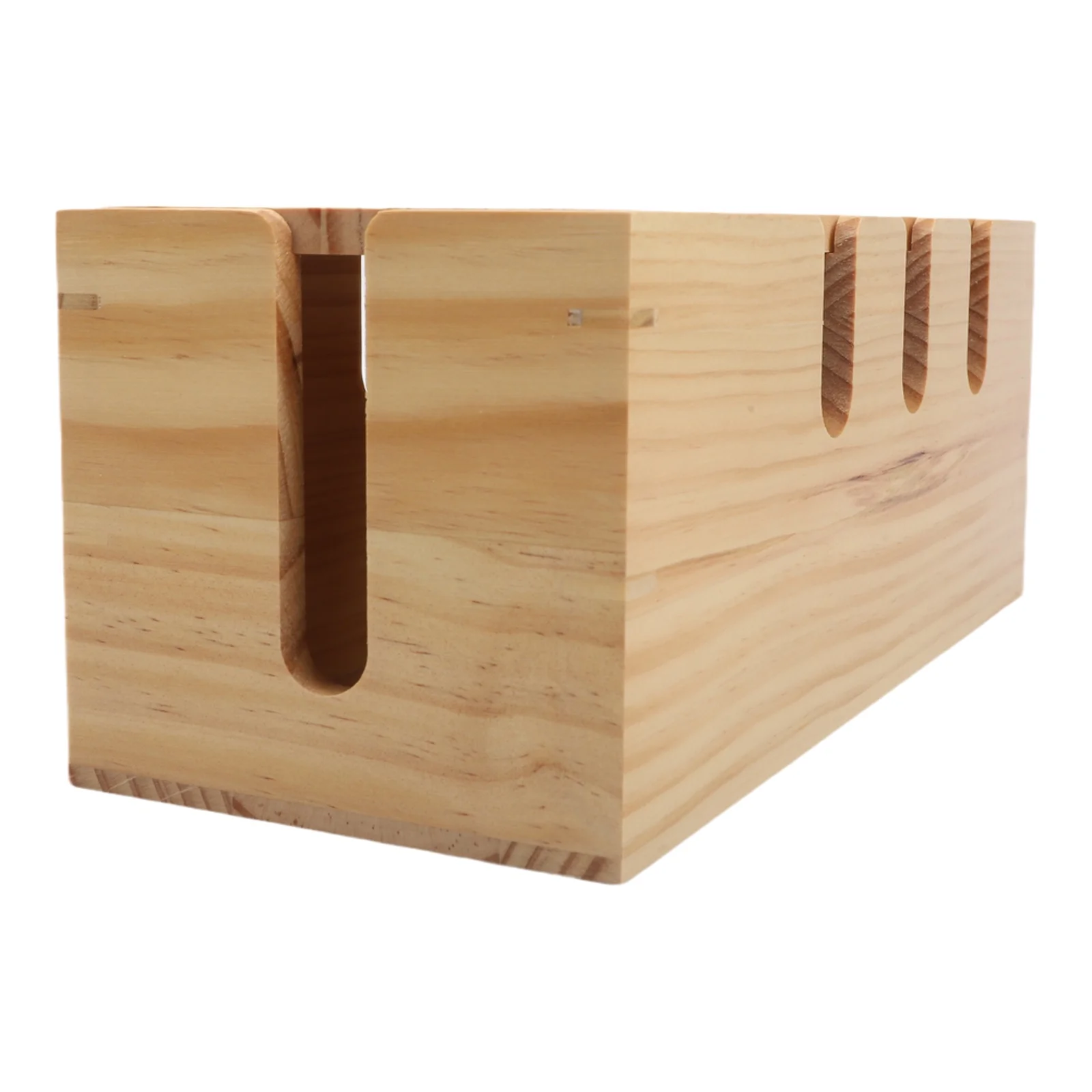 Cord Management Wooden Storage Box Multifunctional Design Open Structure for access Wire Management Neat Wire Management System