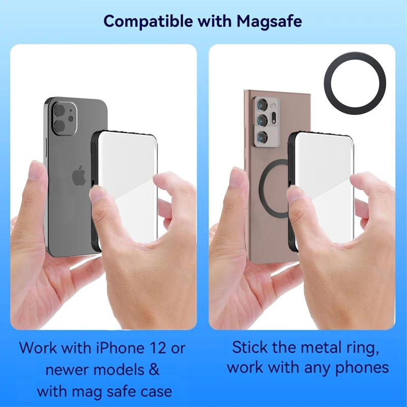 Magnetic Mini LED Ring Light Selfie Light For iphone 16 Pro/16 Pro Max/15 Pro/15 Pro Max/14 Pro /13 Pro Max For Streaming TikTok