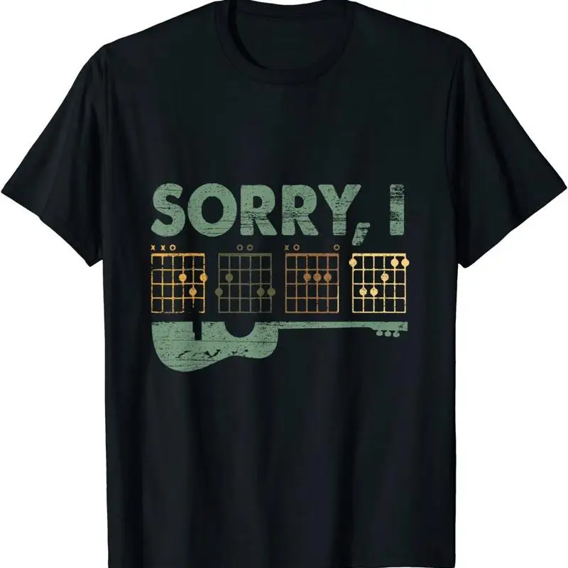 New Limited Sorry I Dgaf Funny Hidden Message Guitar Chords For Lover T shirt