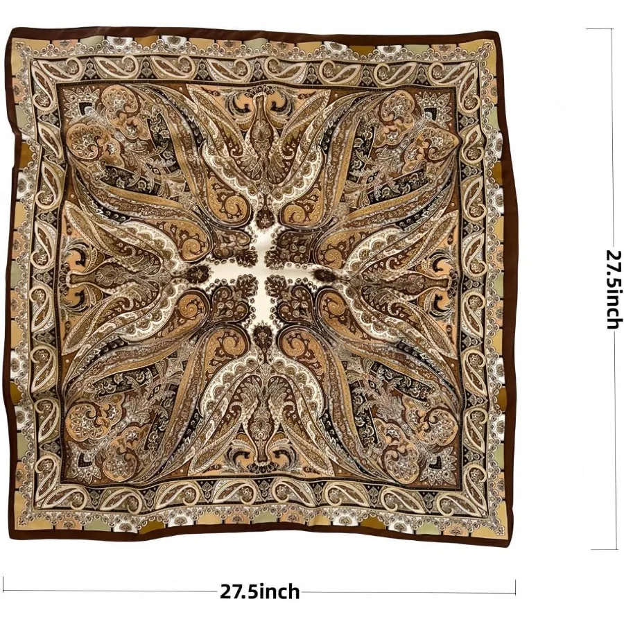 وشاح رأس أنيق من الساتان مع نسيج يشبه الحرير مثالي لحماية الشعر النسائي وإكسسوارات عصرية أنيقة خفيفة الوزن