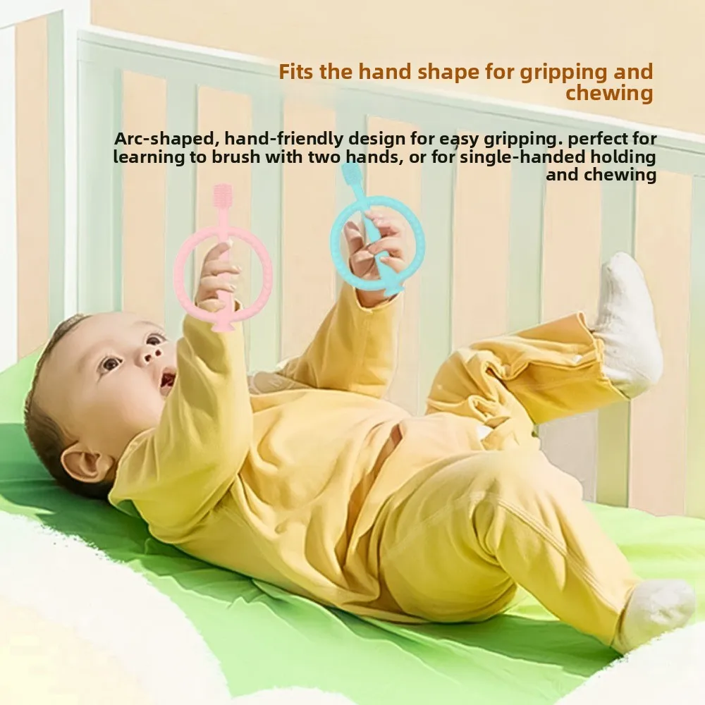 

New Creative Baby Silicone Hands, Toothpaste Anti-bite Hands, Silicone Rubber Tape, Brush Silicone Toys for Babies