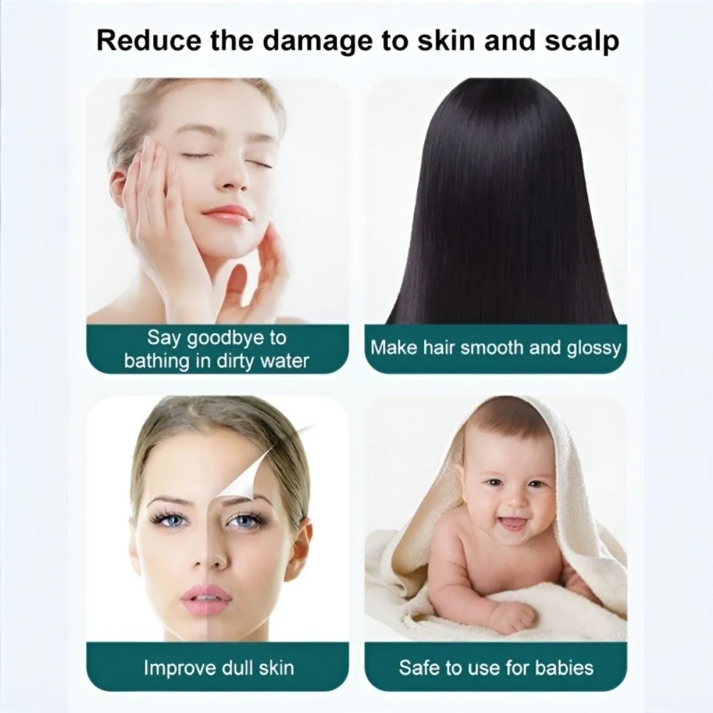 

High Pressure Shower Head Round 3 Mode Bathroom Shower Head Filter Element Large Flow Rainfall Bathroom Shower Tool Hand Shower