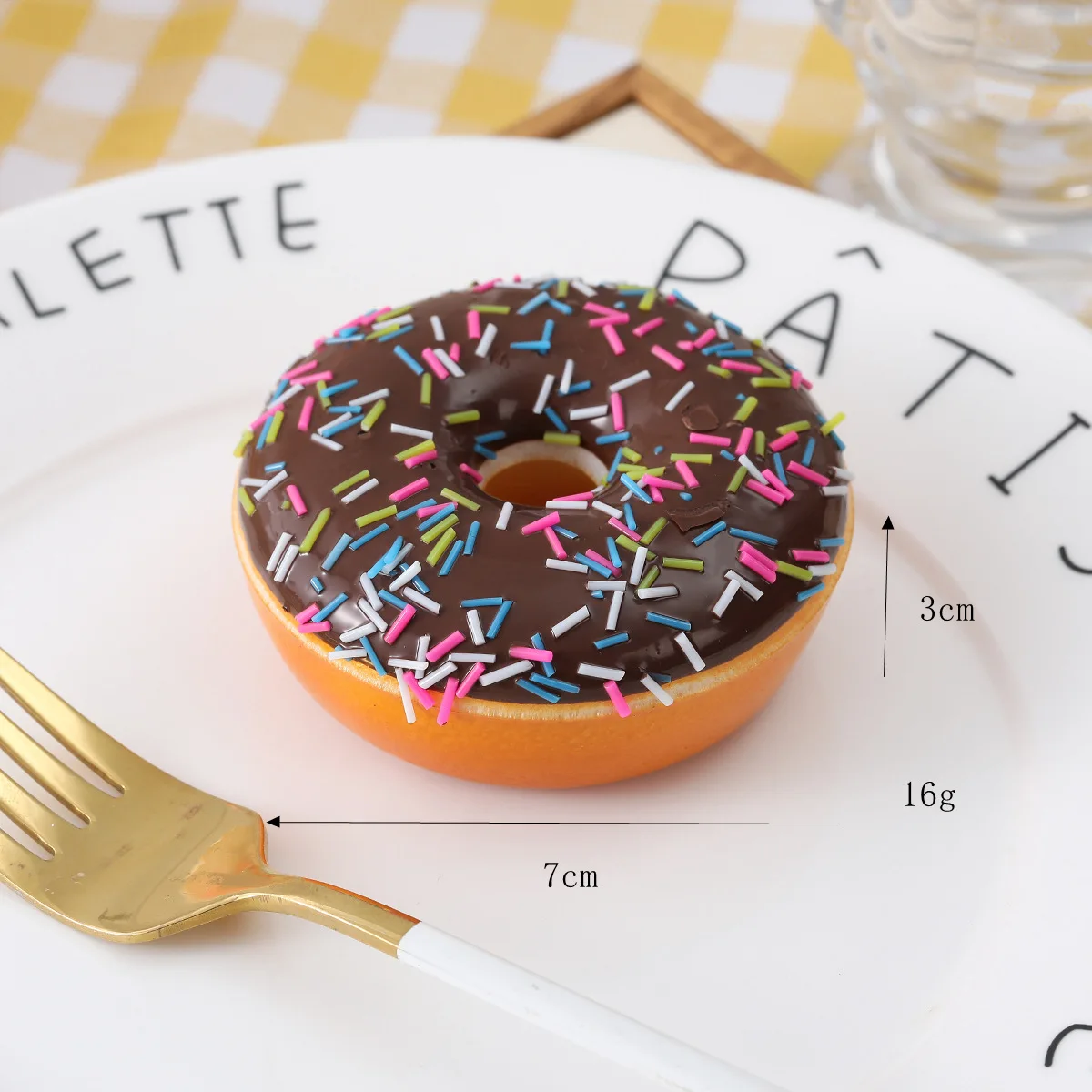 6pcs Slow rebound PU simulation food cake colored large doughnut cake bread model photography decorative props