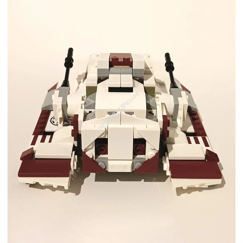 342 elementy MOC Republic Fighter Tank Star Battle Model Klocki Konstrukcyjne Zestaw Modułowy Zabawki Kreatywne Prezent na Urodziny Boże Narodzenie