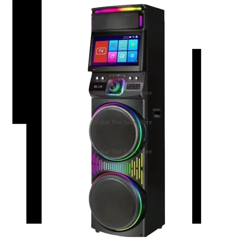 เครื่องคาราโอเกะพร้อมหน้าจอสัมผัสสำหรับงานปาร์ตี้ดีเจกลางแจ้ง - ลำโพงคาราโอเกะพร้อมหน้าจอ - ลำโพงพร้อมหน้าจอ
