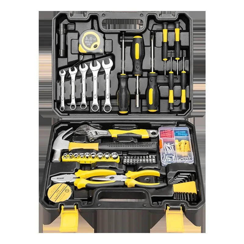 Home Hardware Tool Set Hand Tool Box Combo Open End Wrench Screwdriver Gift