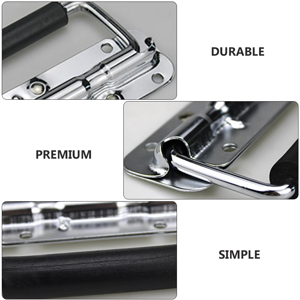 

Stainless Steel Spring Handle Chest Loaded Furniture Accessories Folding Case Pull Cabinet Kitchen Cabinets