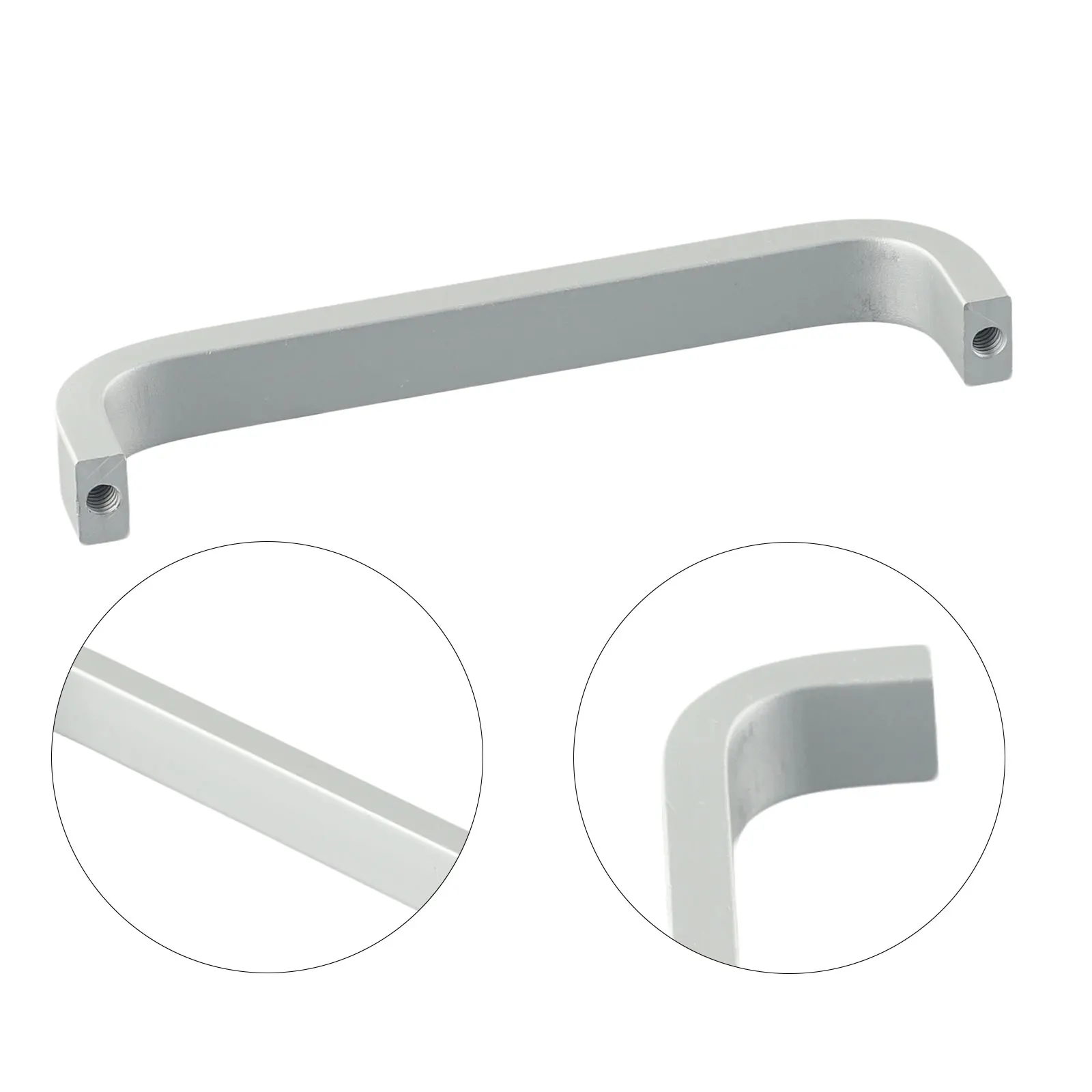 Tirador recto para puerta de armario de cocina, perillas de aluminio espacial de 68mm-197mm, perillas de puerta de Hardware, espaciado de agujeros de 64mm-192mm