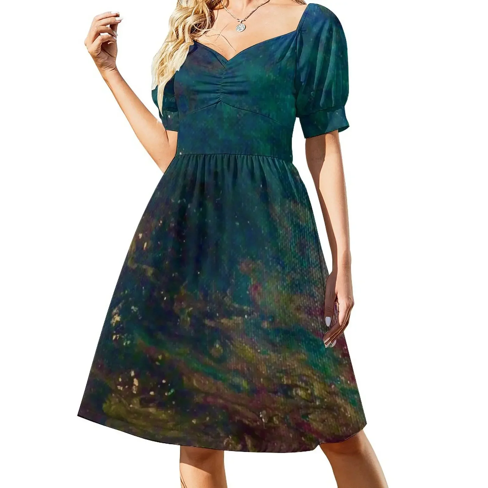 Acrylic Pour No 2 Short-Sleeved Dress Dance dresses Women's dresses