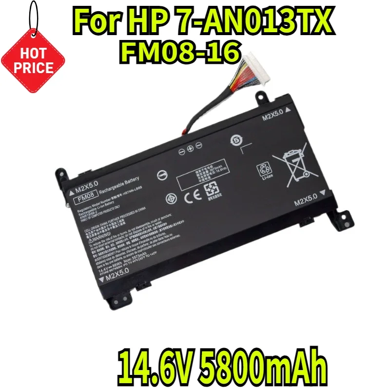 

Новый аккумулятор для ноутбука FM08-16 14,6 В, 5800 мАч для HP 7-AN013TX FM08 HSTNN-LB8B TPN-Q195 16