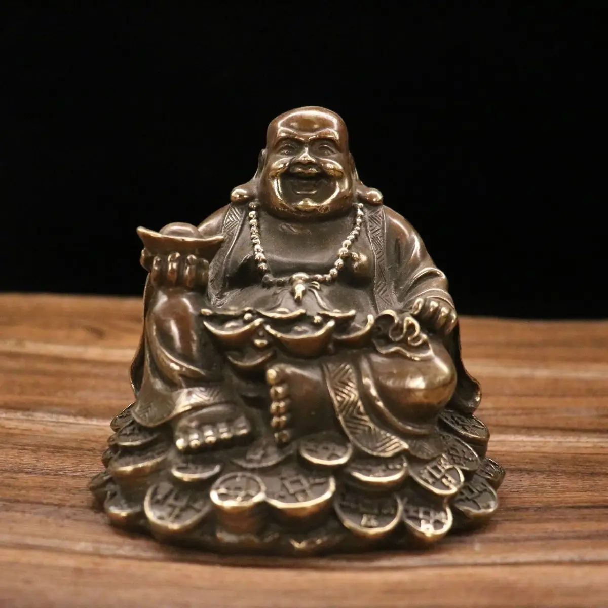 Yuanbao maitreya buddha laughing buddha Statue Sculpture Figurines Home Garden Decoration Statues For House