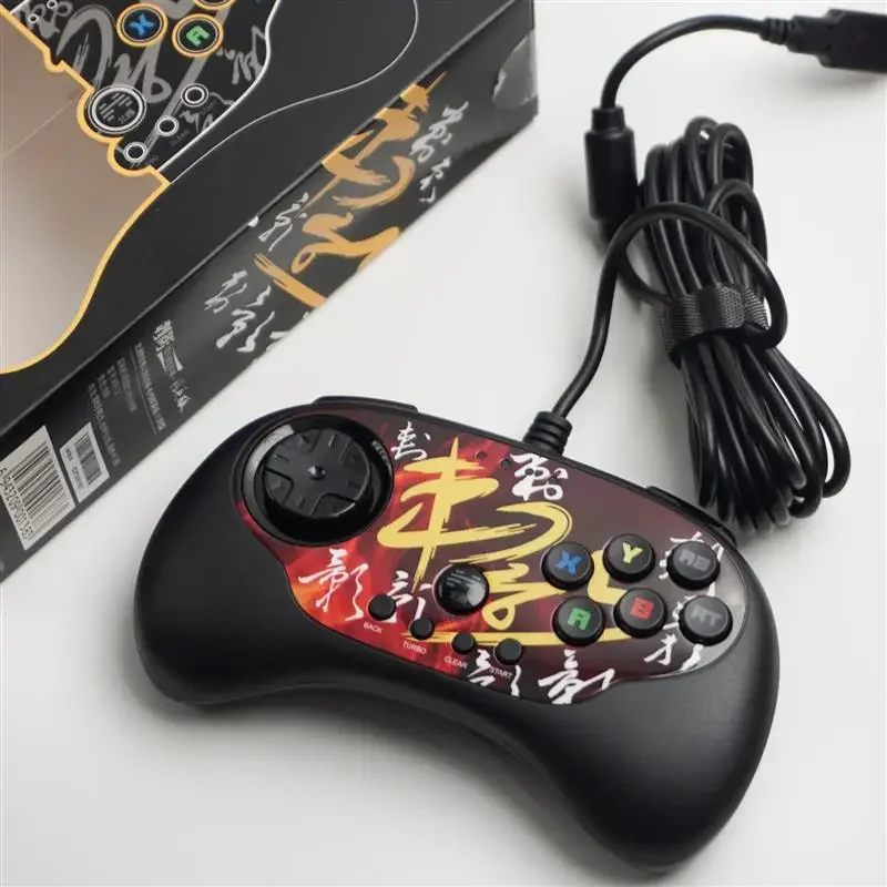 القتال Gamepad BTP-C3 USB السلكية التحكم في الألعاب ممر عصا التحكم لتلفزيون أندرويد جهاز كمبيوتر شخصي ل PS3