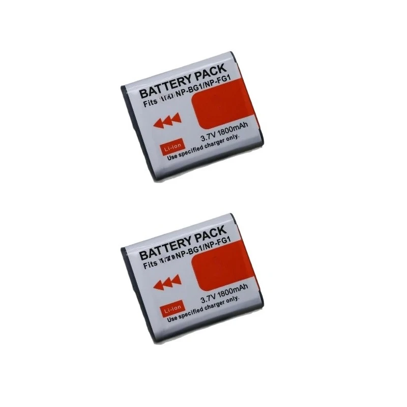 

New 1800mAh NP-BG1 NP-FG1 NP BG1 FG1 Battery or Charger for DSC-T20 W100 WX1 H50 H70 H3 H7 HX9 HX30 N1 Camera