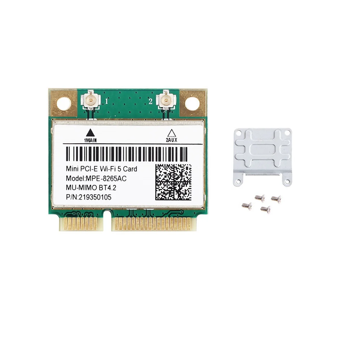 MPE-8265AC ไร้สายครึ่ง PCI-E WIFI Card WIFI 5 Dual Band 802.11AC 2.4GHz 5GHz 1200Mbps WLAN การ์ดเครือข่าย