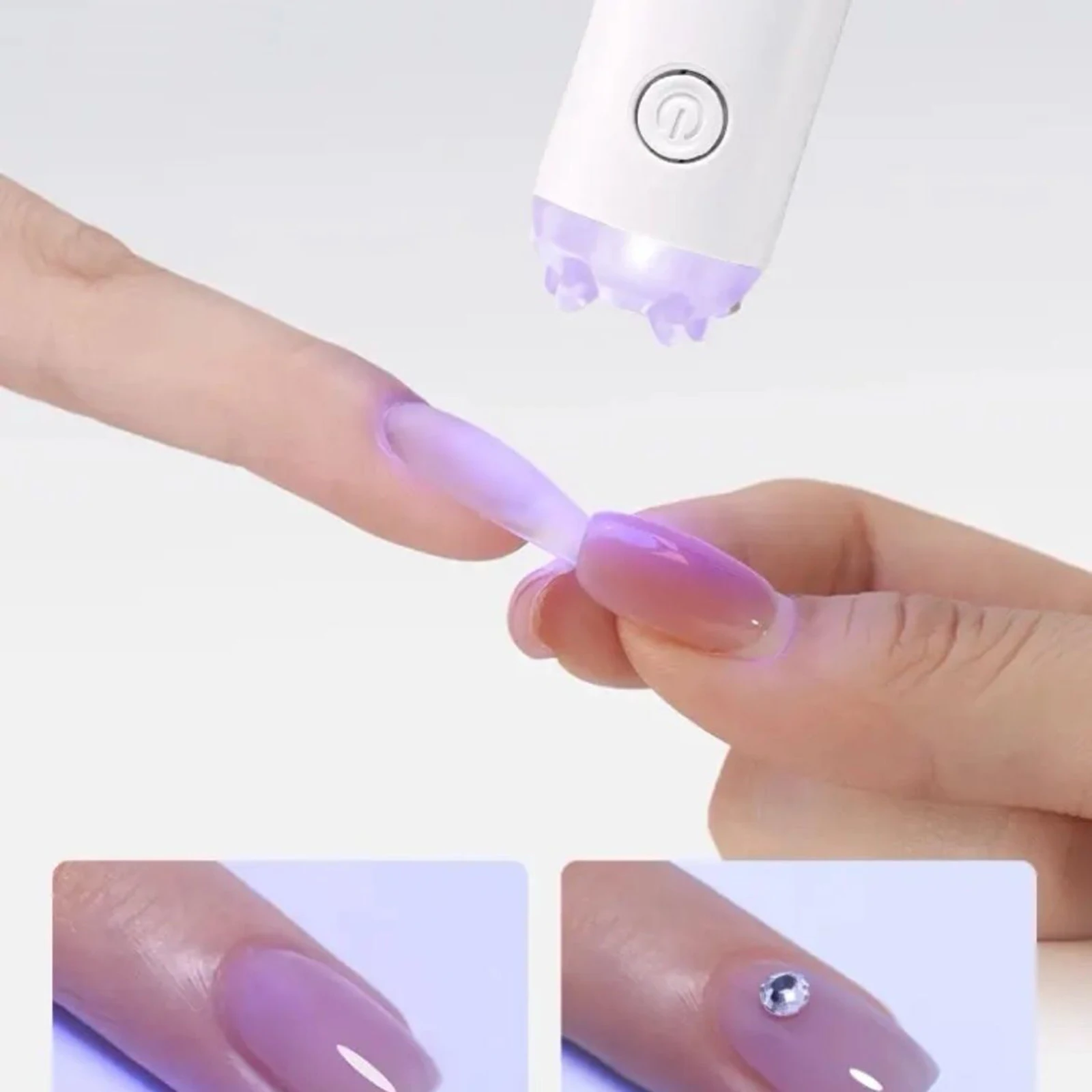 เครื่องอบเล็บยูวีแอลอีดี เจลขัดเงา เครื่องอบกาวติดเล็บ หลอดไฟยูวีสำหรับทำเล็บ แสงยูวีแอลอีดีสำหรับบำบัดเล็บ อุปกรณ์ทำเล็บ ตั้งเวลาได้ 20 วินาที/60 วินาที