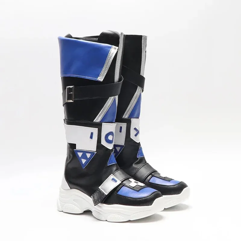 

2025 yiyi Anime Game Honkai Star Rail Silver Wolf Cosplay Boots Men Women Halloween Party Carnival Role Play Shoes Custom