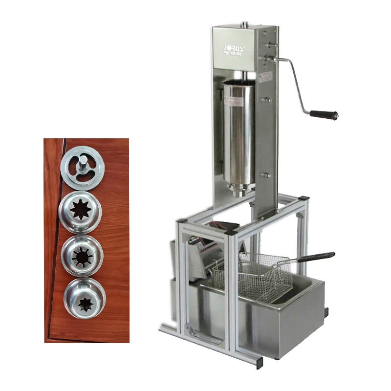 Complete Functions 5L Maquina De Churros With 5L Fryer With 4 Churros Mold