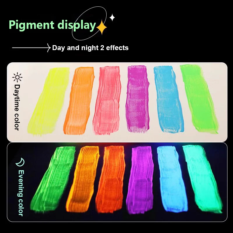 Pintura acrílica que brilla en la oscuridad, 59ML, para pared pintada a mano, creativa, Diy, ropa de vidrio, zapatos, pigmento de resina epoxi fluorescente luminosa