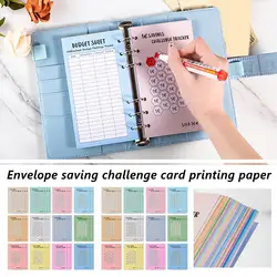 100 Envelopes Save Money 52 Weeks Choose Loose Leaf Notebook Paper 52 Weeks Save Challenge Euros USD Cash Budget Planner